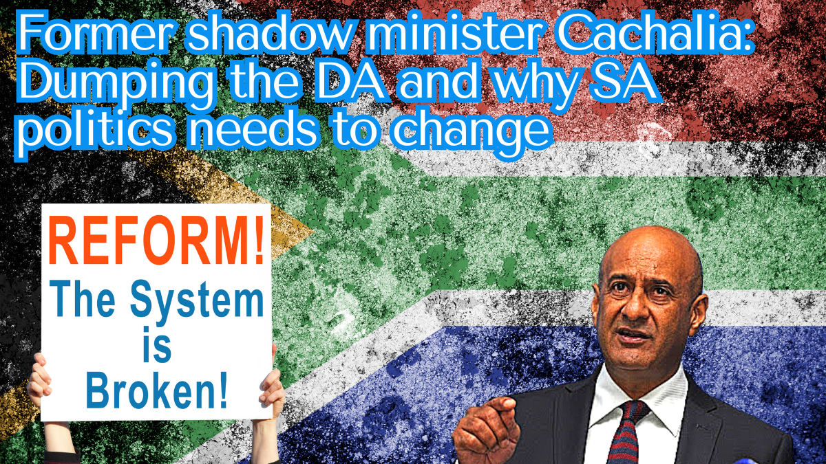 Former shadow minister Cachalia: Dumping the DA and why SA politics needs to change