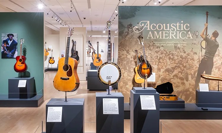 Open Now – Acoustic America: Iconic Guitars, Mandolins, and Banjos, MIM’s newest exhibition