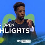 Gael Monfils takes control of tie break to edge Zhang | Tennis News | Sky Sports