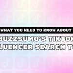 What You Need To Know About BuzzSumo’s TikTok Influencer Search Tool