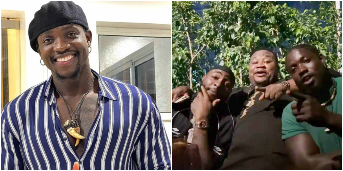 “Water Full Their Eyes” – VeryDarkMan Mock Haters As He Links Up With Davido In London