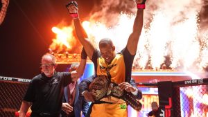 Renan Ferreira def. Ryan Bader at PFL vs. Bellator: Champions: Best photos