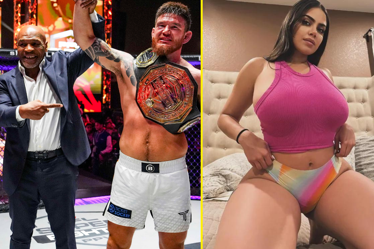 MMA fighter Johnny Elben survives heavy knockdown to save relationship with OnlyFans star who threatened to dump him