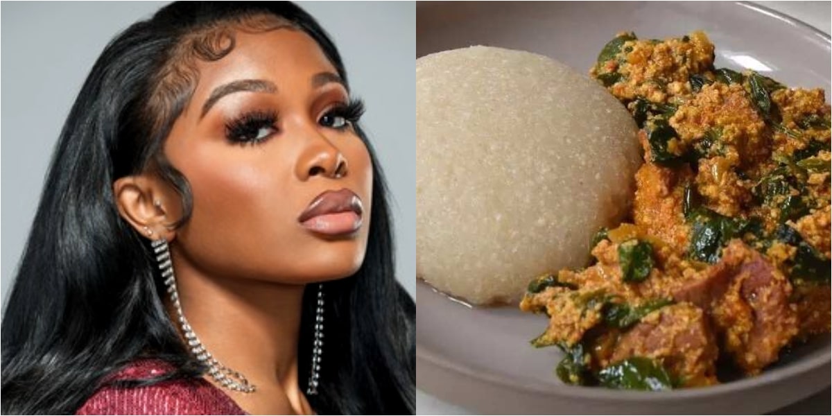 “I am ready to be Nigerian” -Jayda Cheaves says after eating Eba and soup