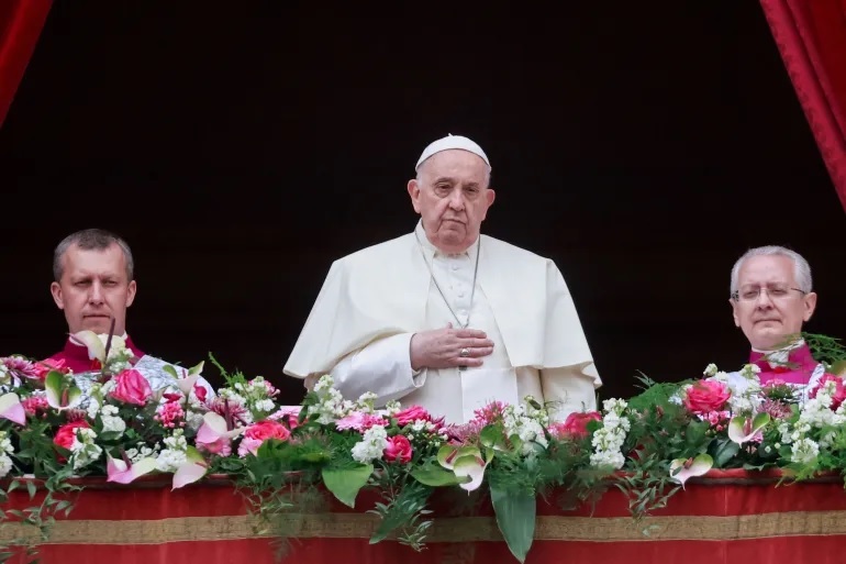 Pope renews call for Gaza ceasefire, release of captives in Easter address