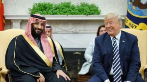 Donald Trump talks privately with Mohammed bin Salman before US election 2024