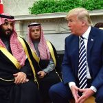 Trump meets with Saudi leader bin Salman after Biden aide injury forced him to cancel