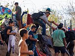 Thousands of migrants pour in as extraordinary stand-off erupts between Federal Border Patrol and local forces who don’t trust Biden’s White House to keep out the masses: TOM LEONARD sees troubling echoes of the American Civil War in small-town Texas