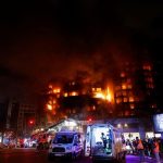 Huge apartment block fire in Spain kills 10 people