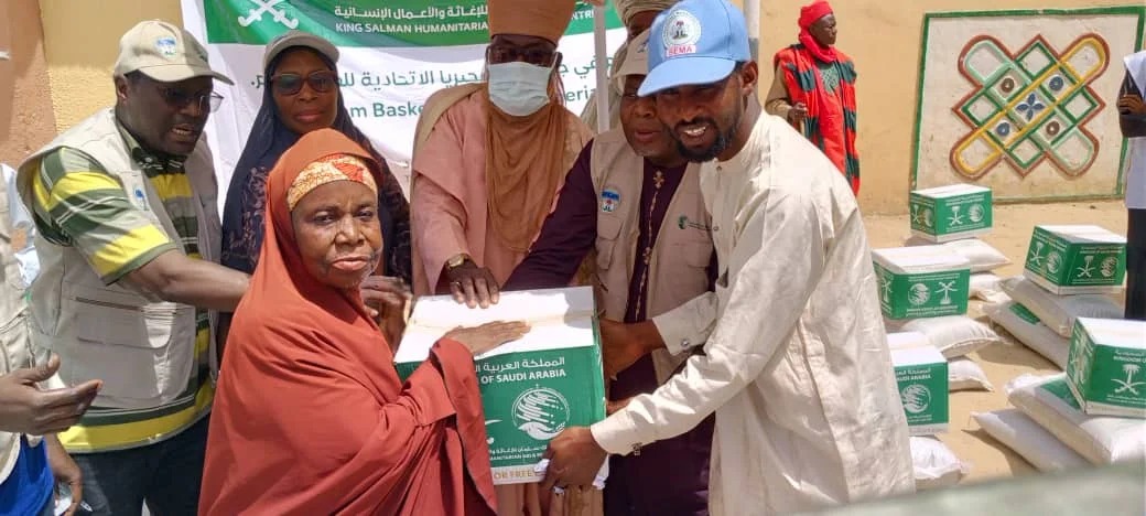 NEMA distributes food items donated by Saudi Arabia to households in Jigawa