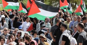 Thousands in Israel call for end to Gaza war on Palestinian Land Day