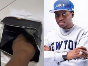 “See wetin I see inside burger” – Sydney Talker shares video after buying Don Jazzy’s burger