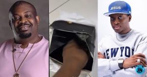 Sydney Talker shares video of surprising discovery inside Don Jazzy’s burger