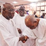 Photos: Away From Osun Politics, Aregbesola Shares What He Did At Wedding Of Mimiko’s Son