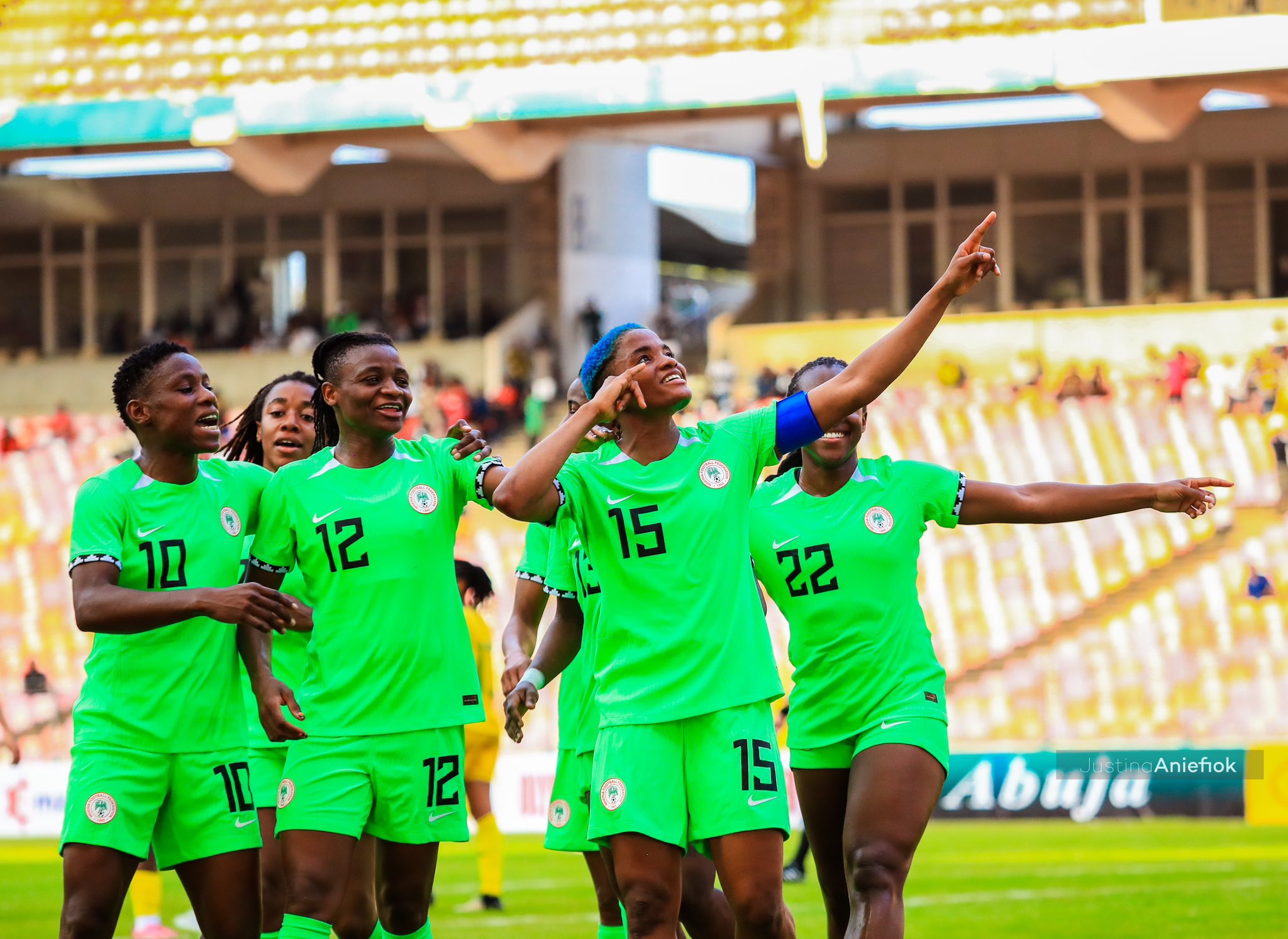 Nigeria 1 – 0 South Africa: Rasheedat Ajibade’s spot kick goal gives Super Falcons slight advantage over Banyana Banyana