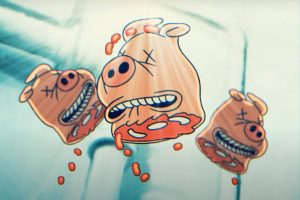 Peta takes inspiration from Ren & Stimpy to discourage pork consumption