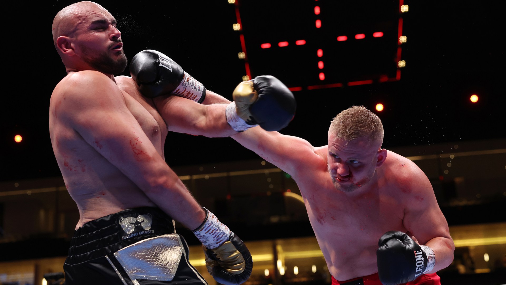 Tyson Fury’s brother Roman Fury bloodies opponent’s nose as he wins fight on Anthony Joshua vs Francis Ngannou undercard