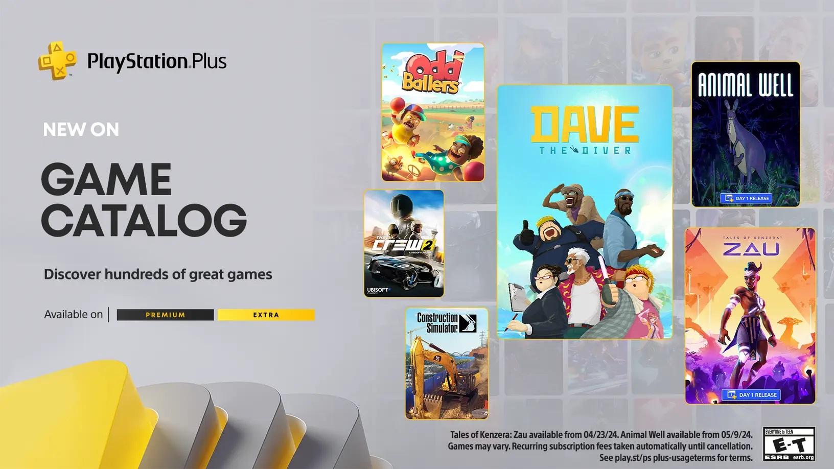 PlayStation Plus Game Catalog and Classics for April 2024 Announced