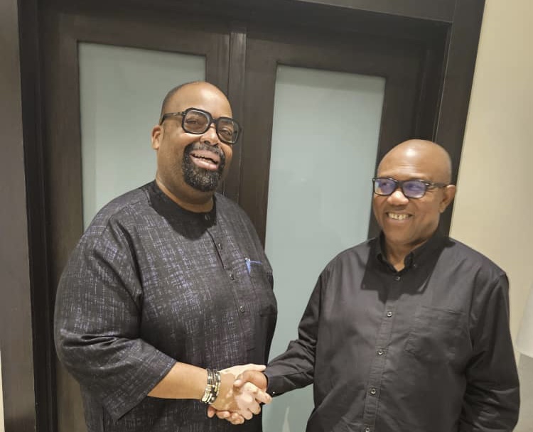 Edo election: Peter Obi meets Labour Party candidate, Olumide Akpata [PHOTOS]