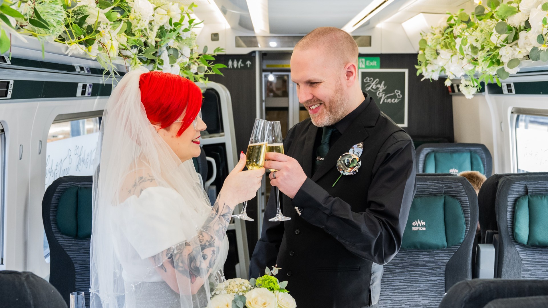 Couple host entire wedding ceremony on moving train in UK first