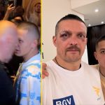 ‘He got the last laugh’ – Oleksandr Usyk team-member headbutted by John Fury holds WBC belt taken from Tyson Fury