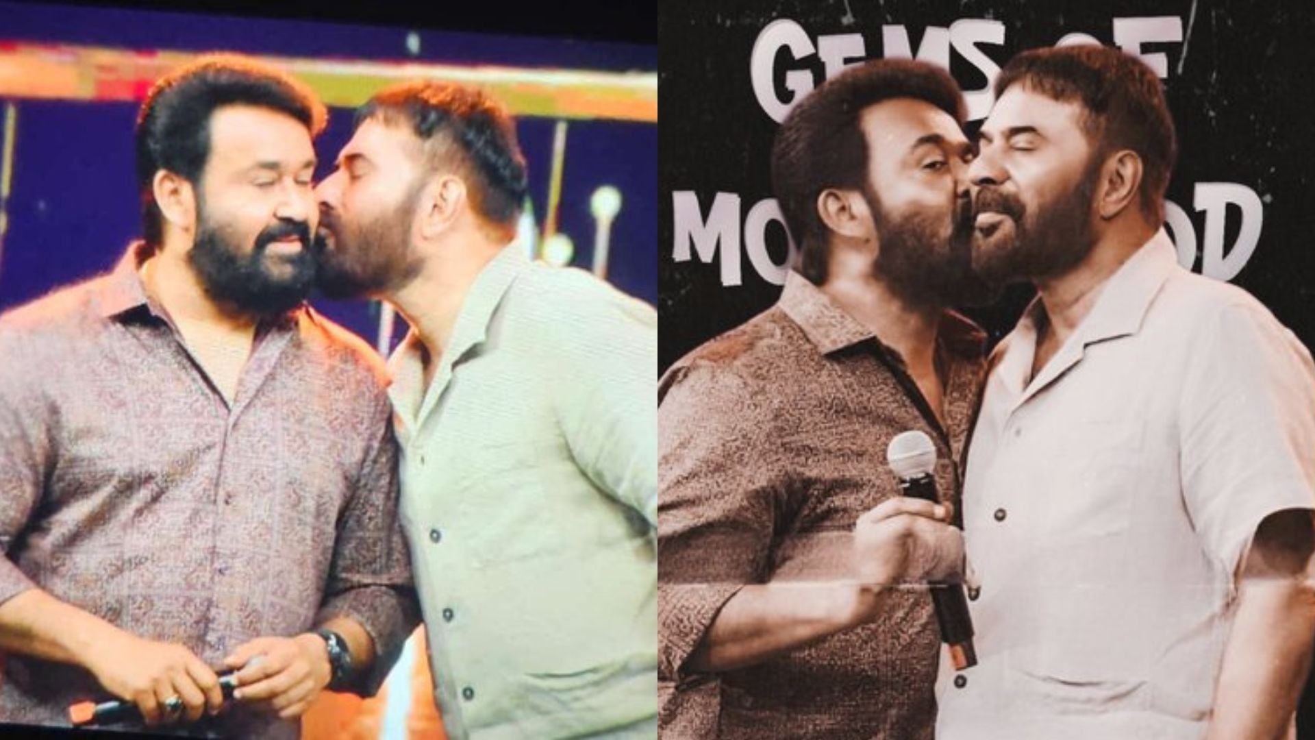 Mohanlal Dances To Rajinikanth’s Hukum Song, Kisses Mammootty At An Event