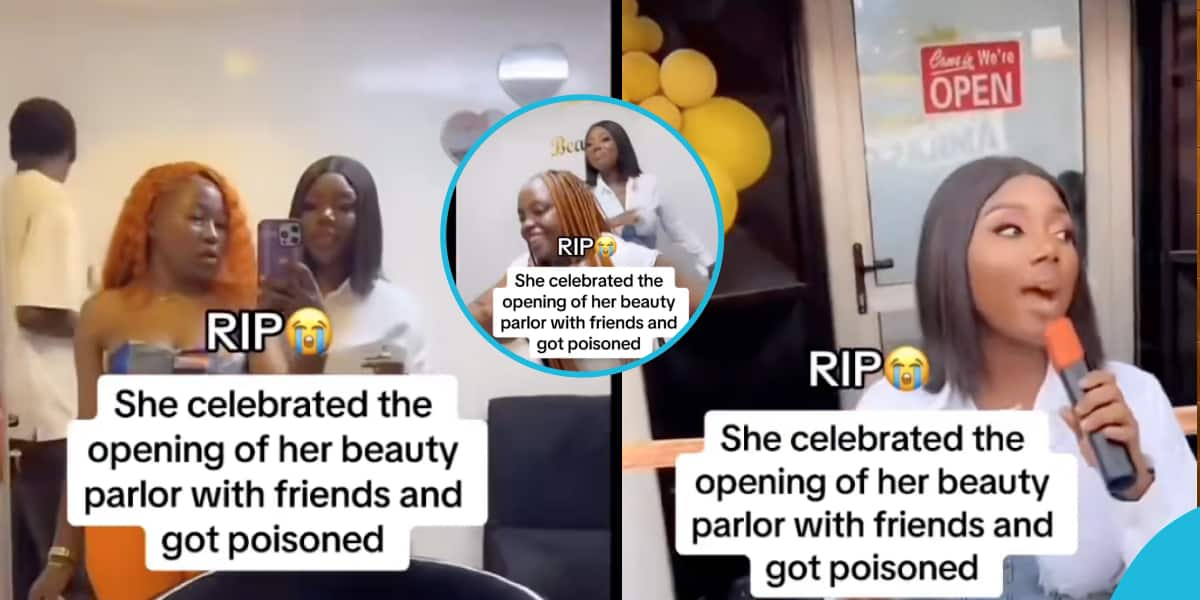 VIDEO: Young Lady Allegedly Poisoned by Her Friends After Inviting Them to Unveil Her New Beauty Salon