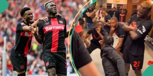 Bundesliga: Boniface, Tella Bring Naija Vibes to Leverkusen’s Dressing Room After 1st Win in 119yrs