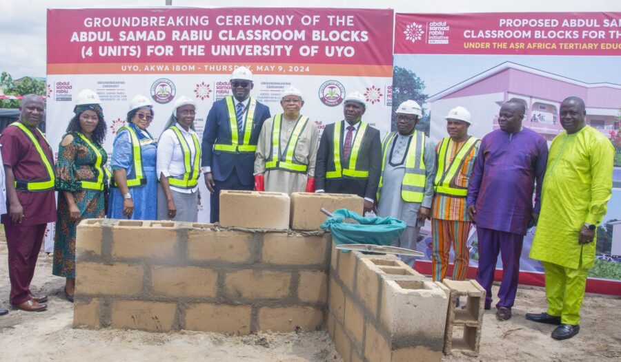 ASR Africa begins the construction of the Abdul Samad Rabiu Classroom Blocks for the University of Uyo under its Tertiary Education Grants Scheme