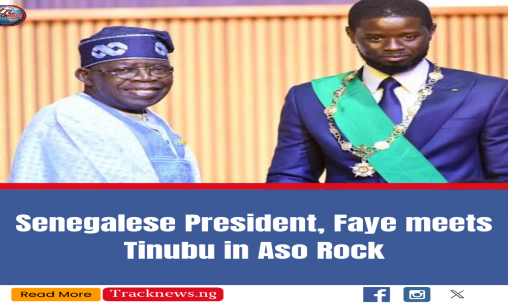 JUST-IN: Senegalese President, Faye meets Tinubu in Aso Rock