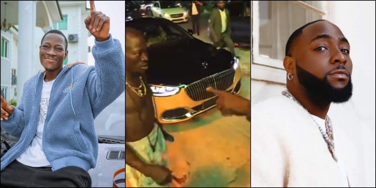 Moment Davido’s security chases away DJ Chicken from an event