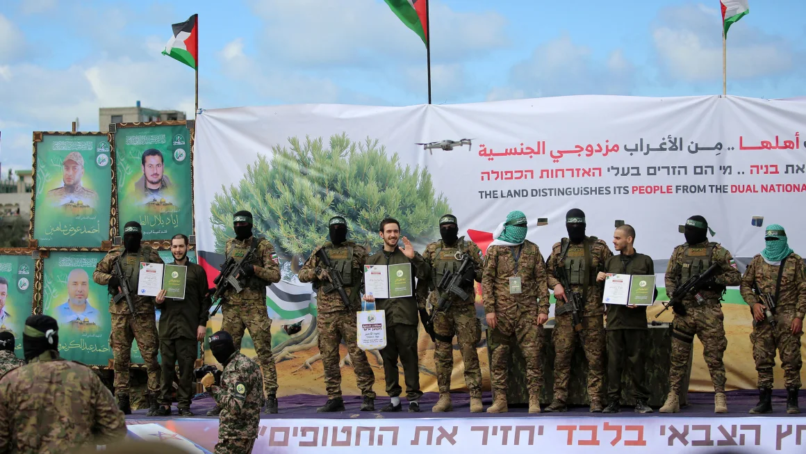 Hamas is handing over final living hostages to be released under first phase of Gaza ceasefire