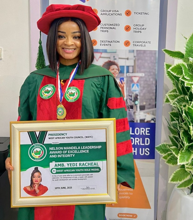 Racheal Yedi Wins Mandela Leadership Award for Impactful Youth Empowerment
