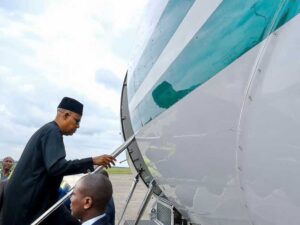 JUST IN: Shettima arrives São Tomé for Independence Day Celebration