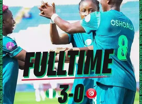 WAFCON: Super Falcons win Tunisia 3-0 in opening group match