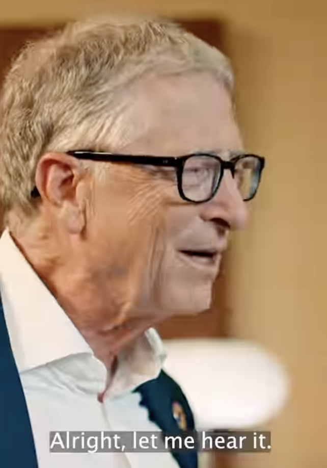 Bill Gates Joins MI, Layi Wasabi, Broda Shaggi in his 1st Nigerian Comedy Skit