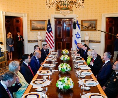 Netanyahu, Trump meet in White House, hopeful of peace in Gaza