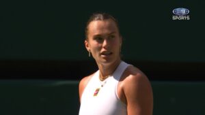 Sabalenka gets heated against Anisimova