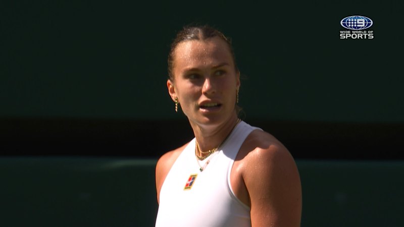Sabalenka gets heated against Anisimova