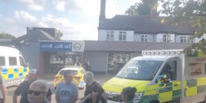 ‘Anti-racism’ protesters clash with locals during violent protest outside migrant hotel housing African ‘asylum seeker’ accused of 3 sexual assaults in 9 days since UK arrival