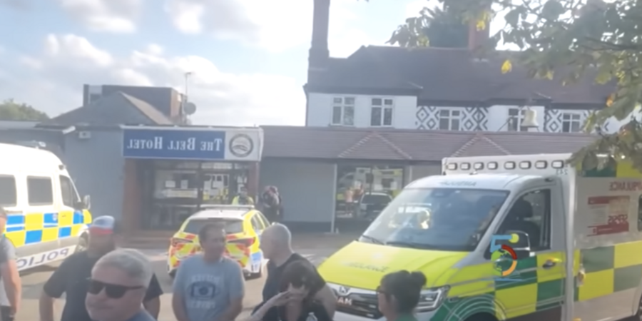 ‘Anti-racism’ protesters clash with locals during violent protest outside migrant hotel housing African ‘asylum seeker’ accused of 3 sexual assaults in 9 days since UK arrival
