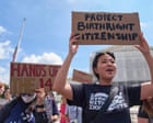 US supreme court limits federal judges’ power to block Trump orders