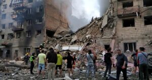 Russian bombs hit dozens of civilian targets in Ukraine, killing at least 15