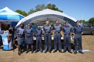 Town celebrates Armed Forces Day with Lancaster Bomber flypast in the sunshine