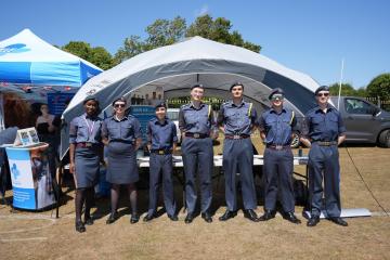 Town celebrates Armed Forces Day with Lancaster Bomber flypast in the sunshine
