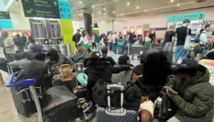 Stranded footballers preparing to return home