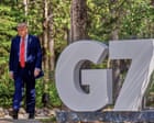 Trump and Japanese PM meet on sidelines of G7 amid tariff concerns – US politics live