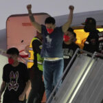 Venezuelans deported by the US to El Salvador arrive in Caracas in prisoner swap
