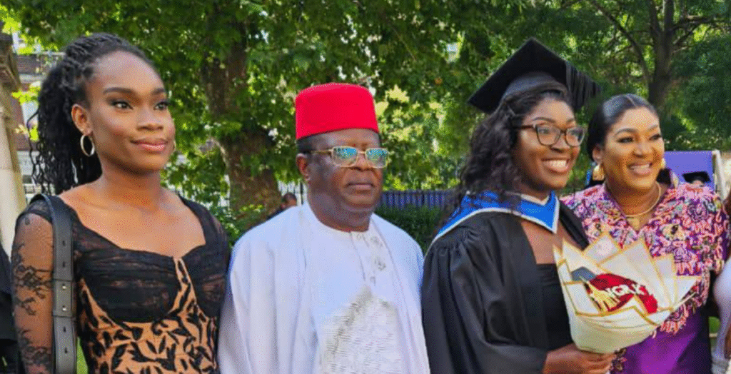 David Umahi’s daughter graduates with first class in Robotics Engineering from UK university