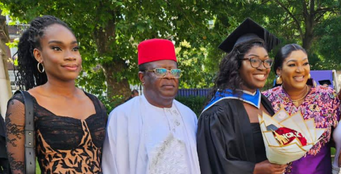 David Umahi’s daughter graduates with first class in Robotics Engineering from UK university